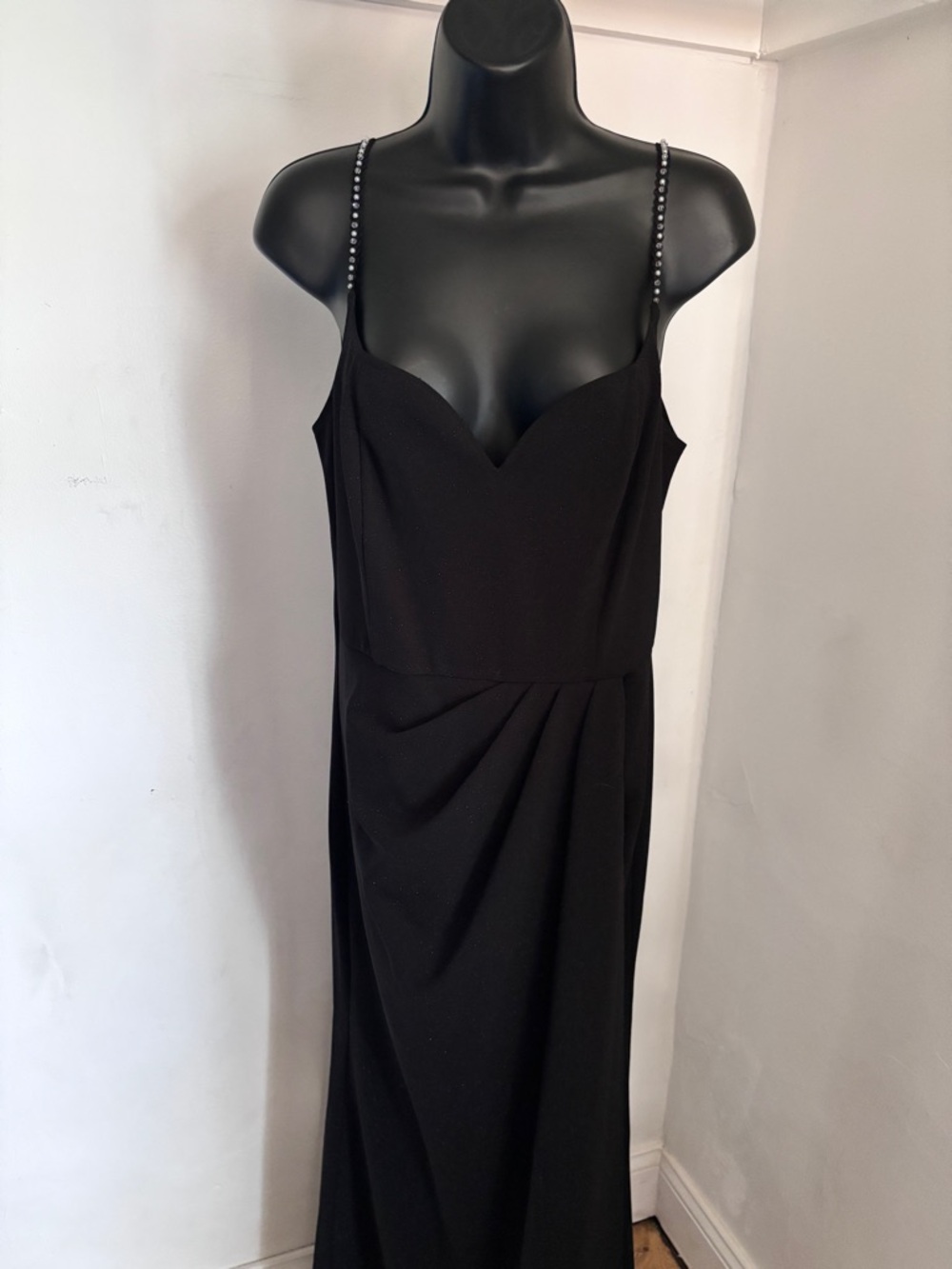 Long black evening gown